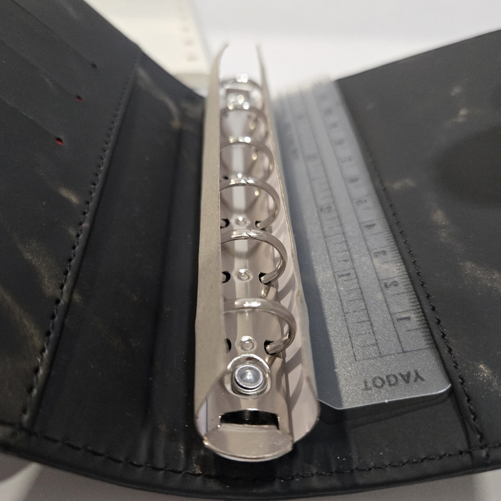 Pocket Budget Planner, Expense Tracker Daily Memo Notes. Black Marble Design New - Picture 6 of 11